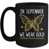 Childhood Cancer Awareness In September We Wear Gold Cute Mug | teecentury