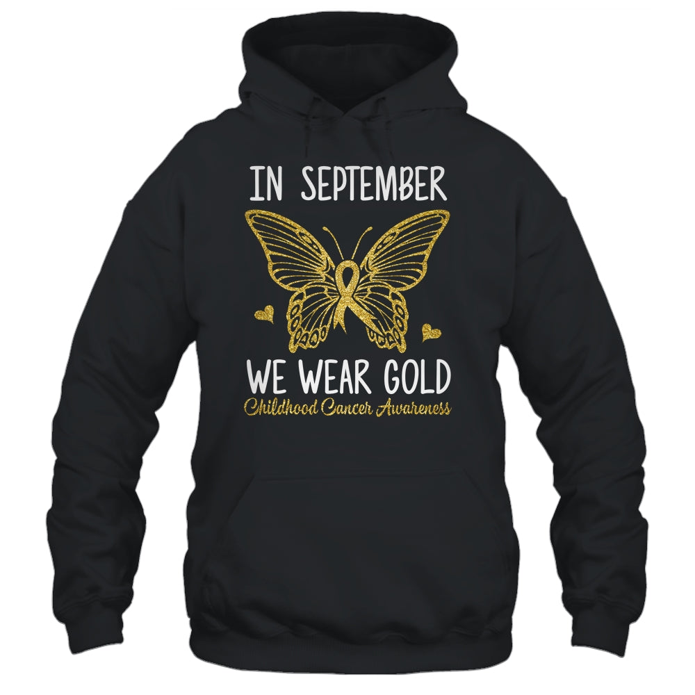 Childhood Cancer Awareness In September We Wear Gold Cute Shirt & Hoodie | teecentury