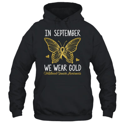 Childhood Cancer Awareness In September We Wear Gold Cute Shirt & Hoodie | teecentury