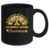 Childhood Cancer Awareness In September We Wear Gold Groovy Mug | teecentury