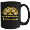 Childhood Cancer Awareness In September We Wear Gold Groovy Mug | teecentury