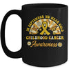 Childhood Cancer Awareness In September We Wear Gold Groovy Mug | teecentury