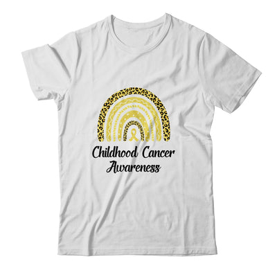 Childhood Cancer Awareness Rainbow Leopard Ribbon T-Shirt & Hoodie | Teecentury.com