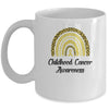 Childhood Cancer Awareness Rainbow Leopard Ribbon Mug Coffee Mug | Teecentury.com