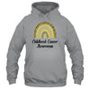 Childhood Cancer Awareness Rainbow Leopard Ribbon T-Shirt & Hoodie | Teecentury.com