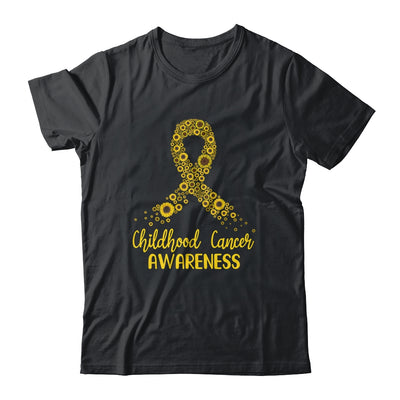 Childhood Cancer Awareness September Month Sunflower Gold T-Shirt & Hoodie | Teecentury.com