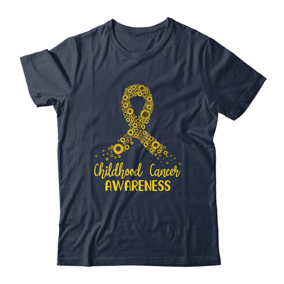 Childhood Cancer Awareness September Month Sunflower Gold T-Shirt & Hoodie | Teecentury.com
