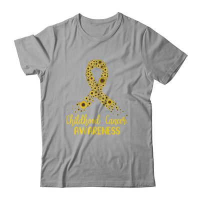 Childhood Cancer Awareness September Month Sunflower Gold T-Shirt & Hoodie | Teecentury.com