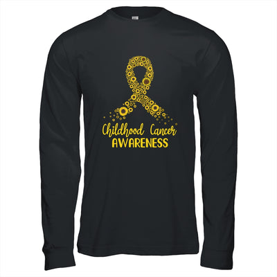 Childhood Cancer Awareness September Month Sunflower Gold T-Shirt & Hoodie | Teecentury.com