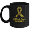 Childhood Cancer Awareness September Month Sunflower Gold Mug Coffee Mug | Teecentury.com