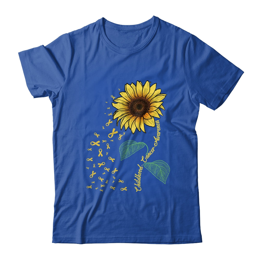 Childhood Cancer Awareness Sunflower Child Fight T-Shirt & Hoodie | Teecentury.com