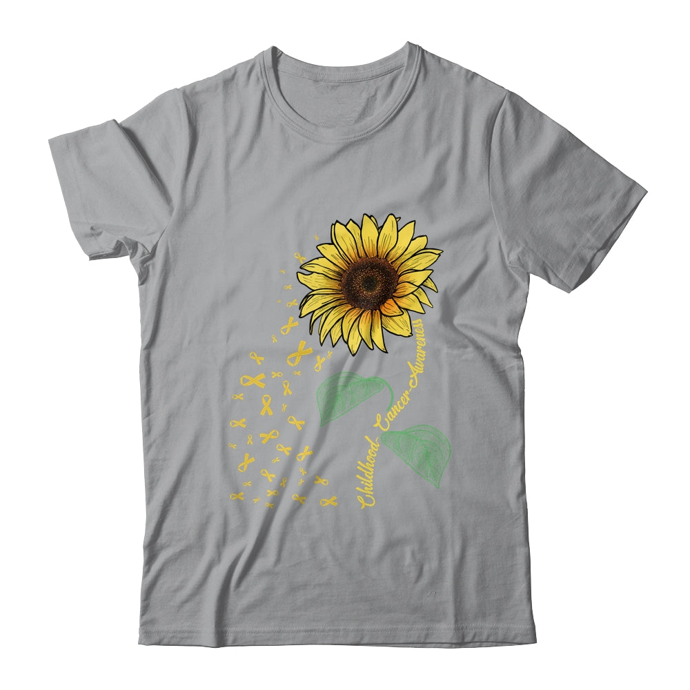 Childhood Cancer Awareness Sunflower Child Fight T-Shirt & Hoodie | Teecentury.com