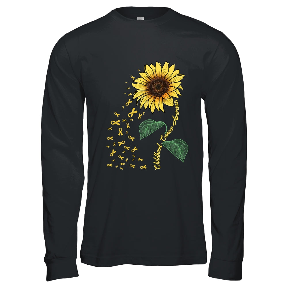 Childhood Cancer Awareness Sunflower Child Fight T-Shirt & Hoodie | Teecentury.com