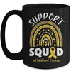 Childhood Cancer Support Squad Gold Ribbon Mug Coffee Mug | Teecentury.com