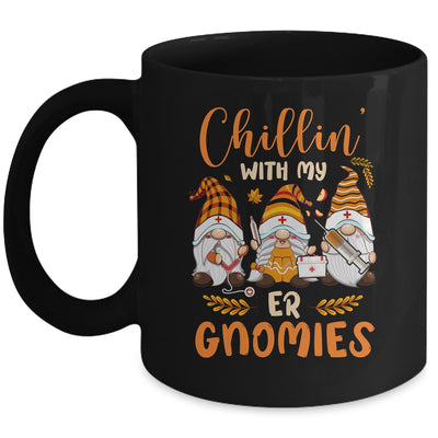 Chillin With My ER Gnomies Nurse Gnome Funny Thanksgiving Mug | teecentury