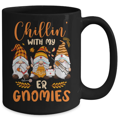 Chillin With My ER Gnomies Nurse Gnome Funny Thanksgiving Mug | teecentury