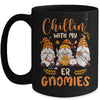 Chillin With My ER Gnomies Nurse Gnome Funny Thanksgiving Mug | teecentury