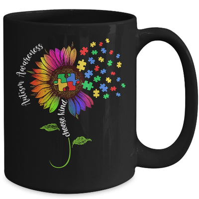 Choose Kind Autism Awareness Sunflower Mom Women Mug | teecentury