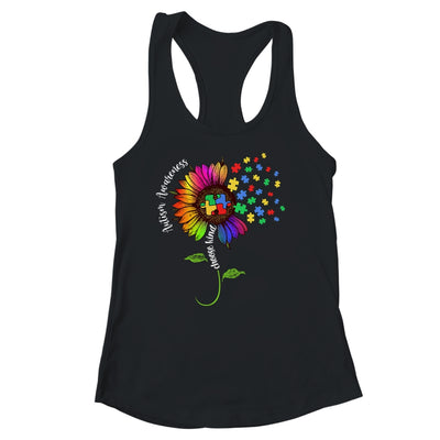 Choose Kind Autism Awareness Sunflower Mom Women Shirt & Tank Top | teecentury