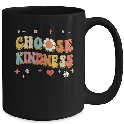 Choose Kindness Retro Groovy Be Kind Women Men Inspirational Mug | teecentury