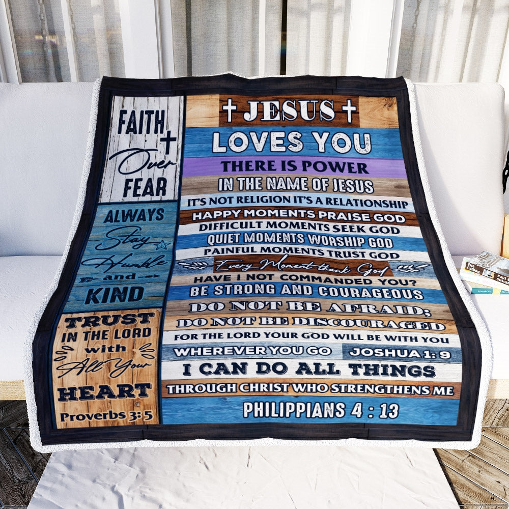 Religious fleece blankets sales