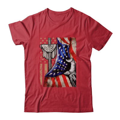 Christian For Men Women Proud American Flag Patriotic Shirt & Hoodie | teecentury