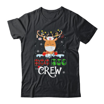 Christmas Boo Boo Crew Reindeer Nurse Buffalo Plaid Nurse T-Shirt & Sweatshirt | Teecentury.com
