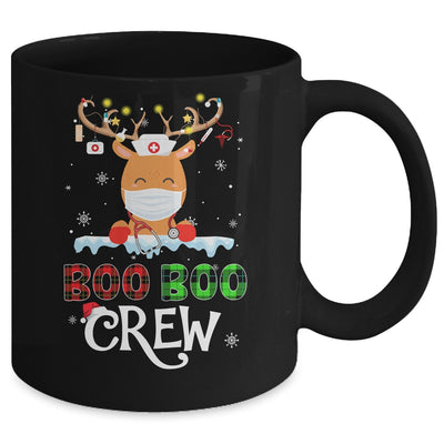 Christmas Boo Boo Crew Reindeer Nurse Buffalo Plaid Nurse Mug Coffee Mug | Teecentury.com