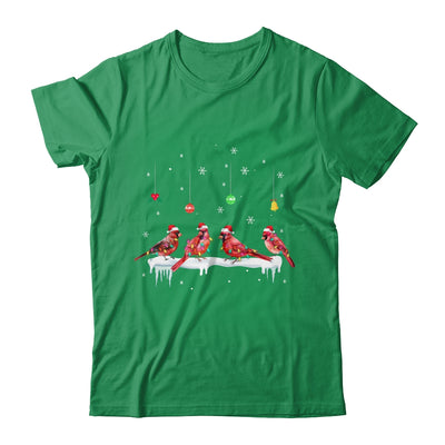 Christmas Cardinal Lover Funny Santa Cardinal X-Mas Lights T-Shirt & Sweatshirt | Teecentury.com