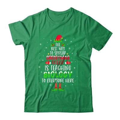 Christmas Cheer Is Teaching Biology Santa Elf Teacher Group T-Shirt & Sweatshirt | Teecentury.com