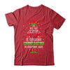 Christmas Cheer Is Teaching Kindergarten Santa Elf Teacher Group T-Shirt & Sweatshirt | Teecentury.com