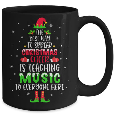 Christmas Cheer Is Teaching Music Santa Elf Teacher Group Mug Coffee Mug | Teecentury.com