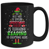 Christmas Cheer Is Teaching Reading Santa Elf Teacher Group Mug Coffee Mug | Teecentury.com