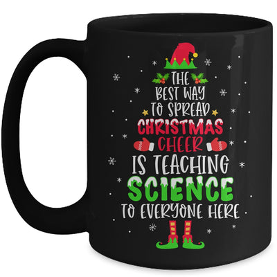 Christmas Cheer Is Teaching Science Santa Elf Teacher Group Mug Coffee Mug | Teecentury.com