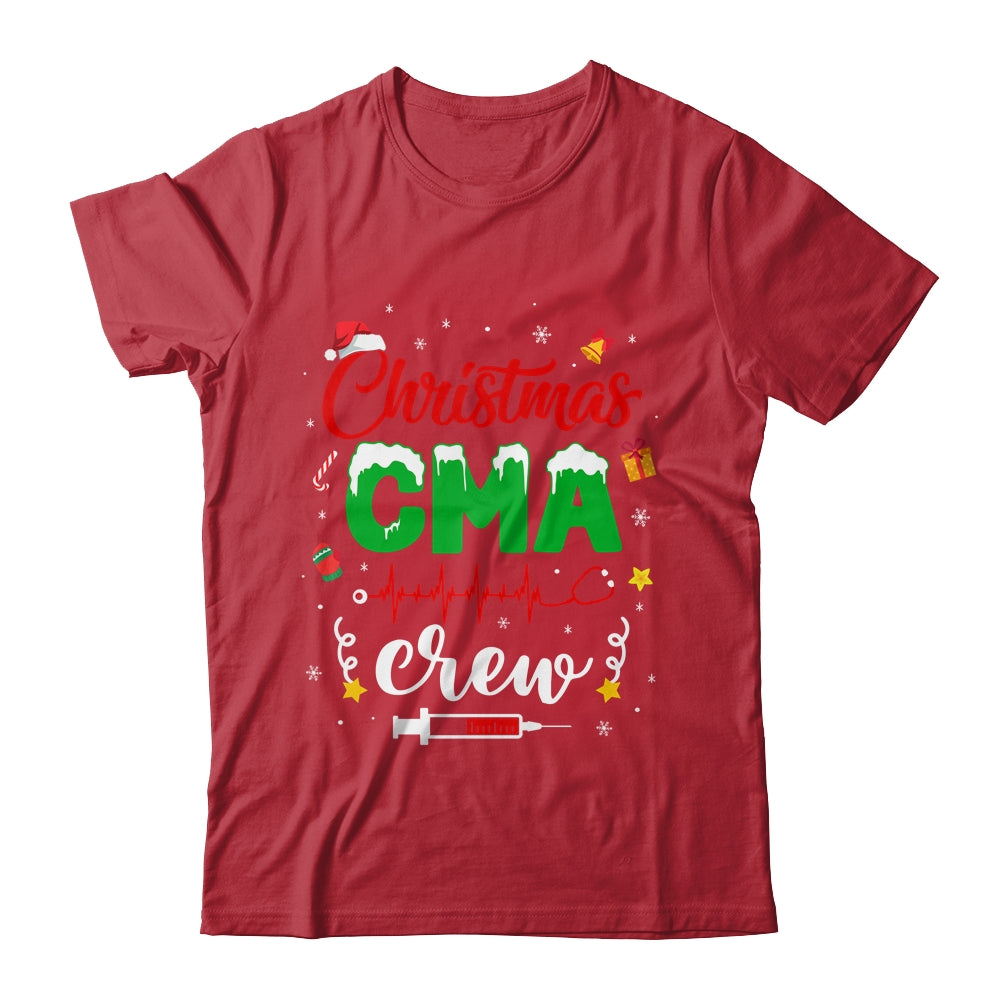 Christmas Cma Crew Stethoscope Lights Funny Xmas Shirt & Sweatshirt | teecentury