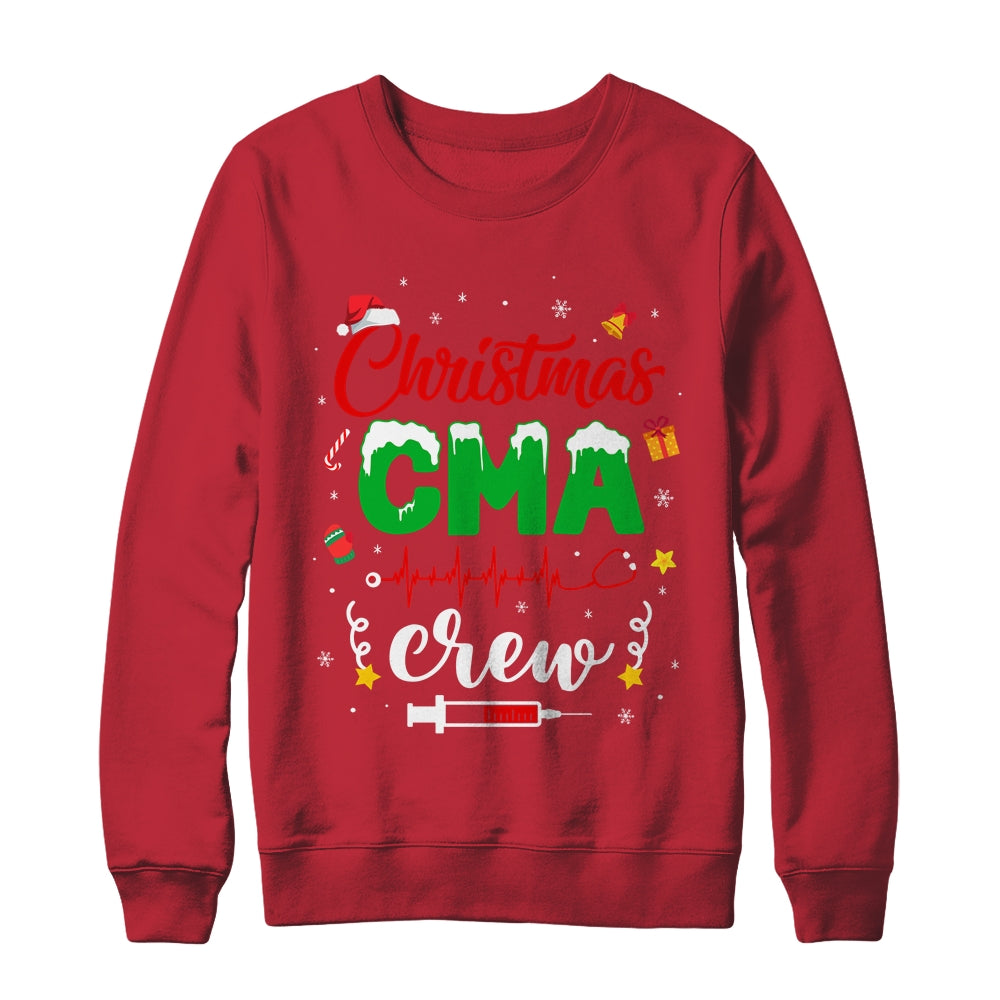 Christmas Cma Crew Stethoscope Lights Funny Xmas Shirt & Sweatshirt | teecentury