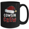 Christmas Cousin Crew Buffalo Red Plaid Pajamas Family Xmas Mug Coffee Mug | Teecentury.com