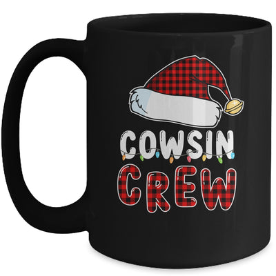 Christmas Cousin Crew Buffalo Red Plaid Pajamas Family Xmas Mug Coffee Mug | Teecentury.com