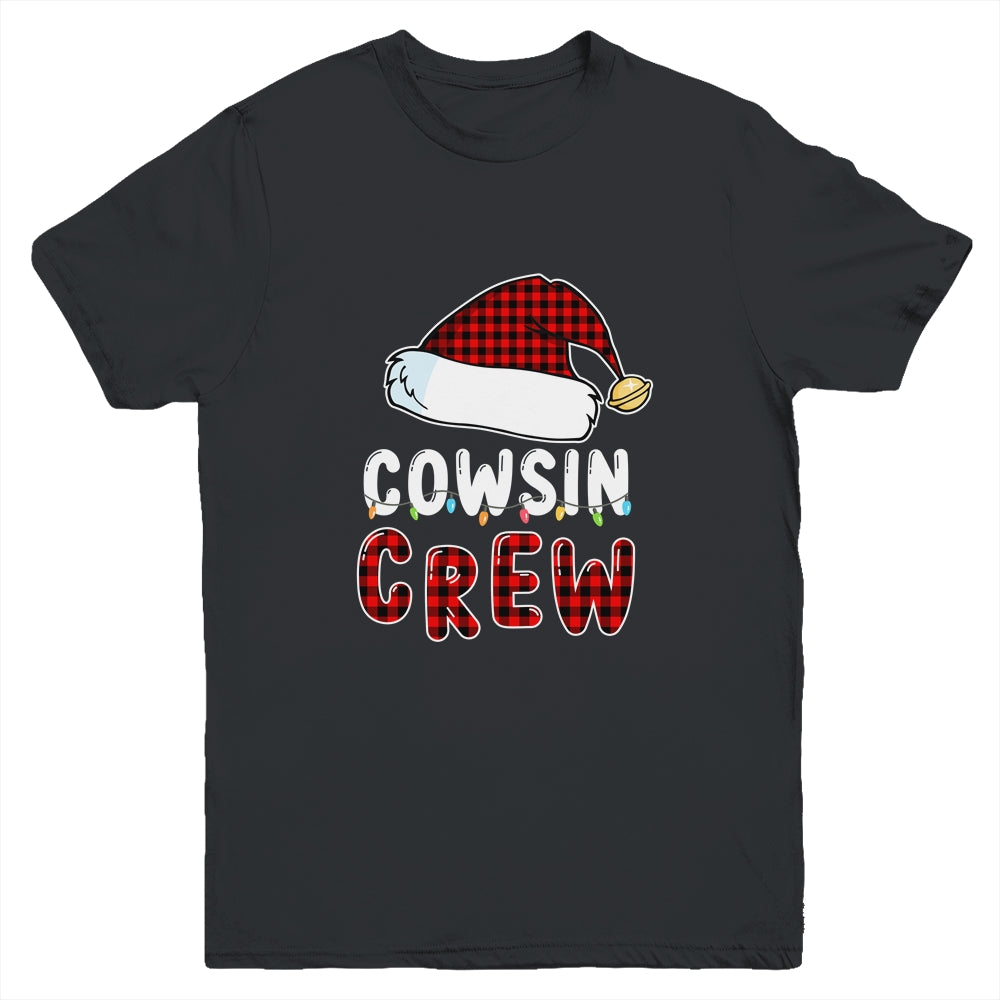 Christmas Cousin Crew Buffalo Red Plaid Family Xmas Youth Youth Shirt | Teecentury.com