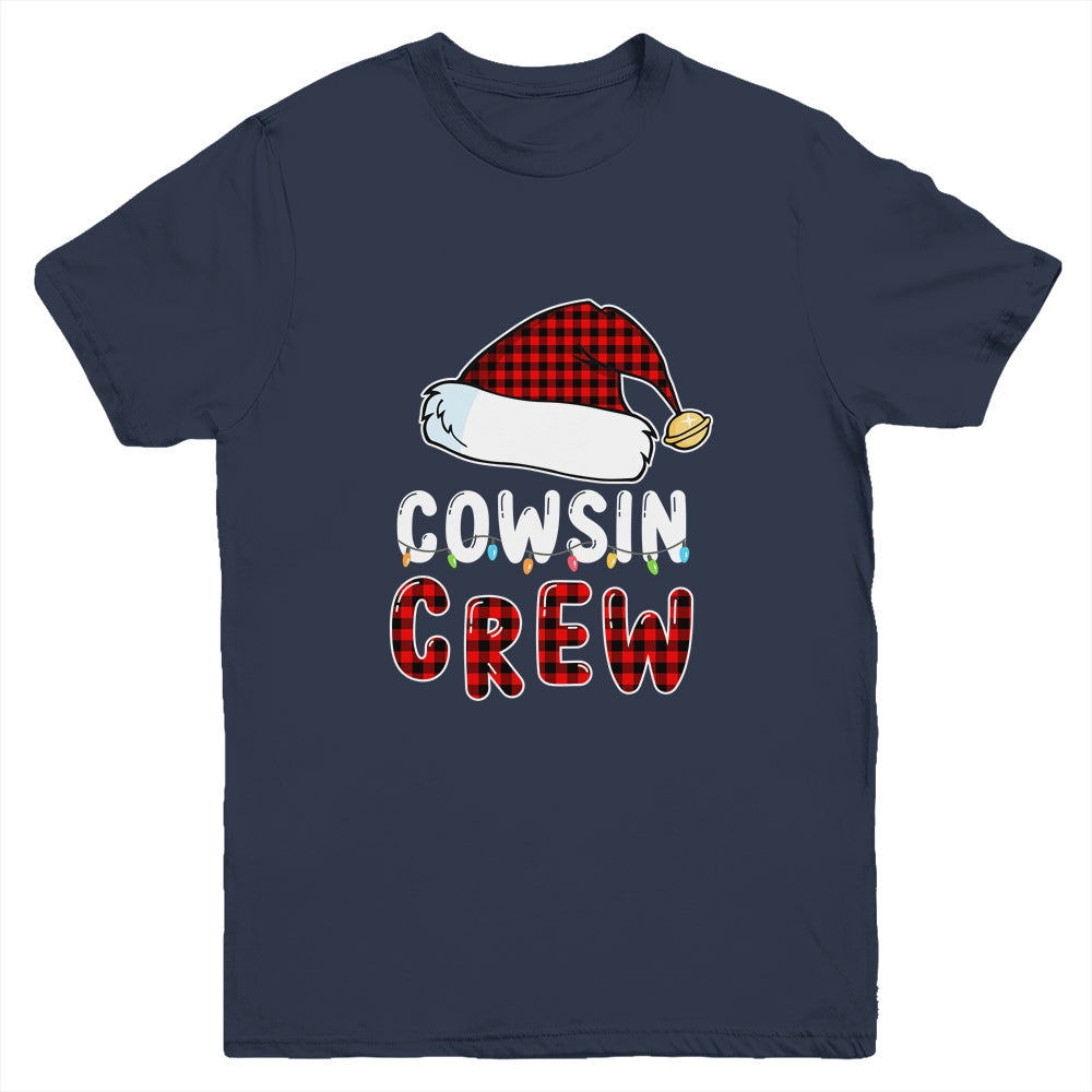 Christmas Cousin Crew Buffalo Red Plaid Family Xmas Youth Youth Shirt | Teecentury.com