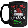 Christmas Cousin Crew Funny Red Plaid Matching Family Mug | teecentury