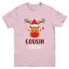 Christmas Cousin Crew Reindeer Mask Red Plaid Youth Youth Shirt | Teecentury.com