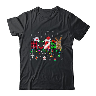 Christmas Crew Reindeer Nurse Buffalo Plaid Nurse Shirt & Sweatshirt | teecentury