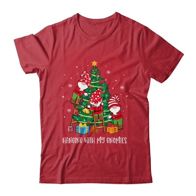 Christmas Gnome Hanging With My Gnomies Tree Holiday T-Shirt & Sweatshirt | Teecentury.com