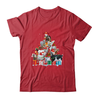 Christmas Goat On Tree Funny Santa Goat Lover T-Shirt & Sweatshirt | Teecentury.com