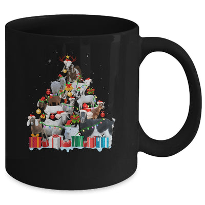 Christmas Goat On Tree Funny Santa Goat Lover Mug Coffee Mug | Teecentury.com