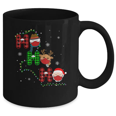 Christmas Ho Ho Ho Santa Reindeer Snowman Face Mask Pajama Mug Coffee Mug | Teecentury.com