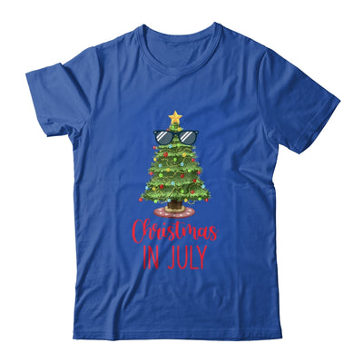 Christmas In July Christmas Tree Sunglasses Summer Vacation T-Shirt & Tank Top | Teecentury.com