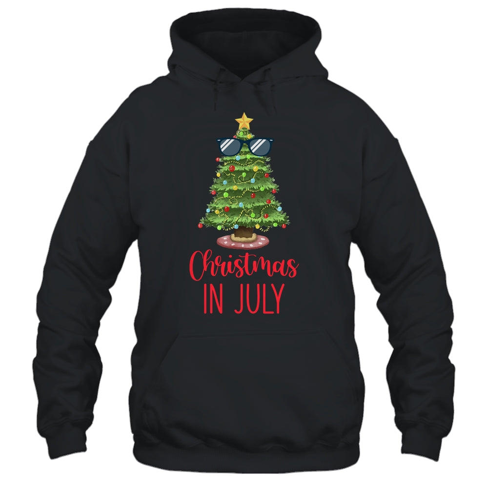 Christmas In July Christmas Tree Sunglasses Summer Vacation T-Shirt & Tank Top | Teecentury.com