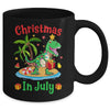 Christmas In July Dinosaur Xmas Tree T Rex Summer Vacation Mug | teecentury
